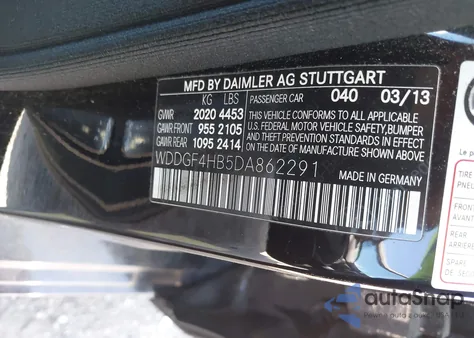 2013 Mercedes-Benz C 250 Luxury/Sport from USA, damaged, VIN WDDGF4HB5DA862291